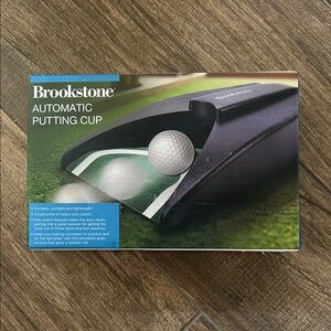 Brookstone Black and Green Putting Cup